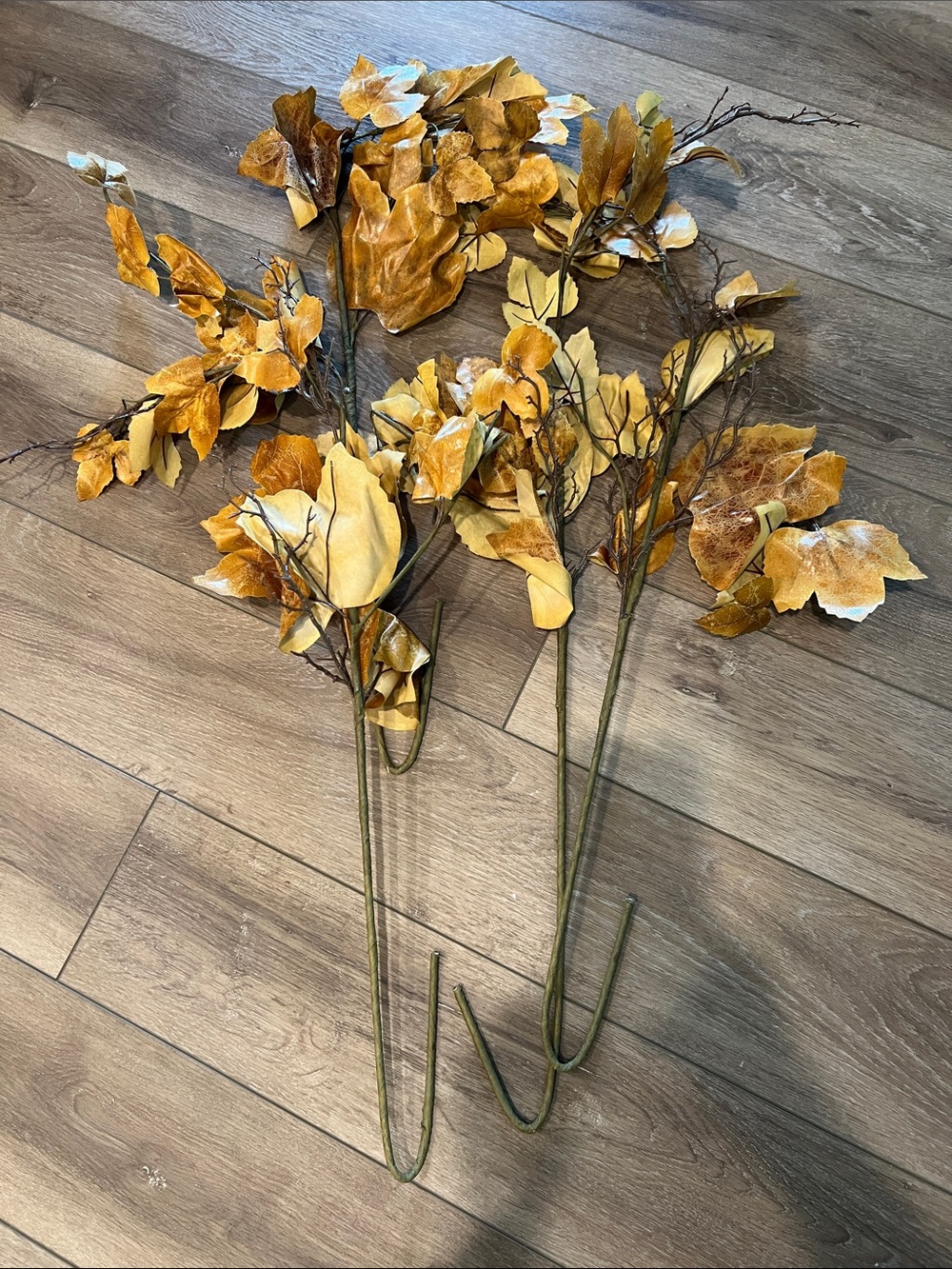 Autumn Gold Artificial Magnolia Branches by